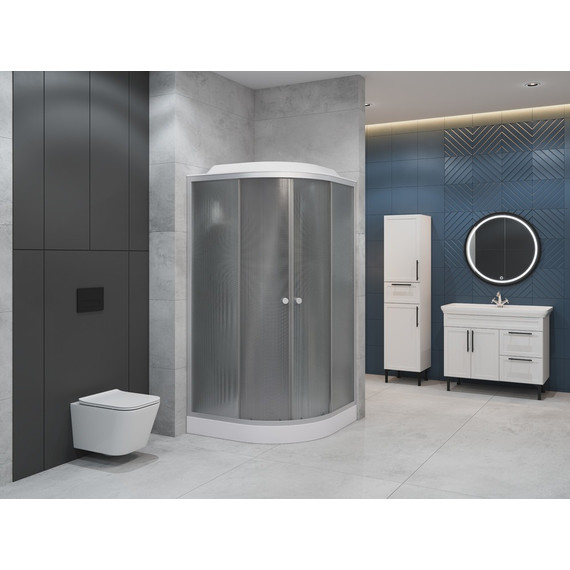 Душевая кабина EvaGold 90х90 см EG210008, хром/матовое - фото 2