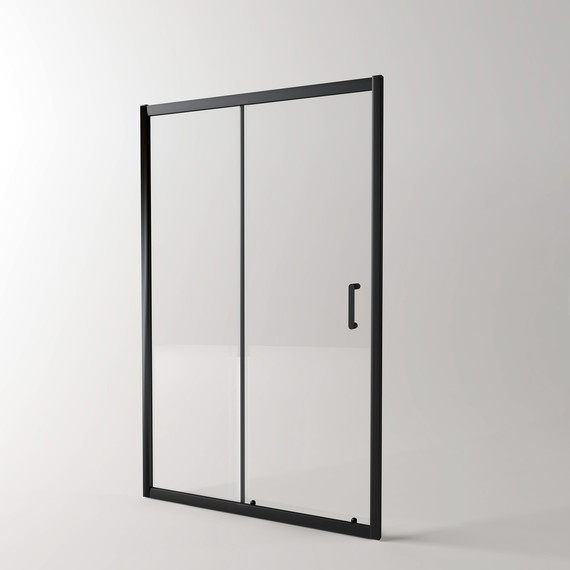 Душевая дверь EvaGold 120 см EG220022, чёрный/прозрачное - фото 2