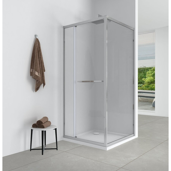 Душевое ограждение EvaGold 90х90 см EG220078, хром/прозрачное - фото 