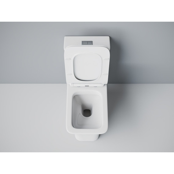 Унитаз-моноблок безободковый EvaGold EG050003 с тонкой крышкой микролифт - фото 3