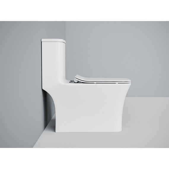 Унитаз-моноблок безободковый EvaGold EG050003 с тонкой крышкой микролифт - фото 4