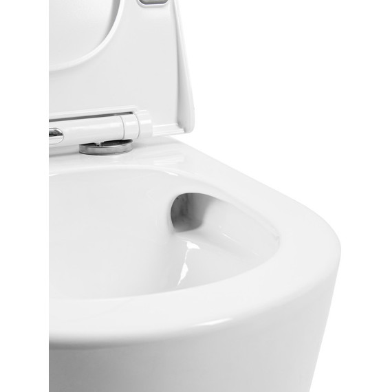 Унитаз-моноблок безободковый EvaGold EG050011 с тонкой крышкой микролифт - фото 12