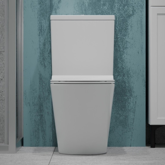 Унитаз-моноблок безободковый EvaGold EG050011 с тонкой крышкой микролифт - фото 7