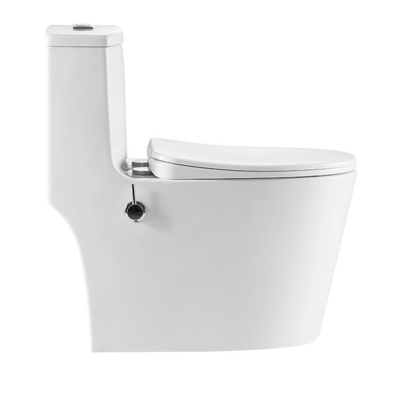 Унитаз-моноблок безободковый с функцией биде EvaGold EG050014 с тонкой крышкой микролифт - фото 2