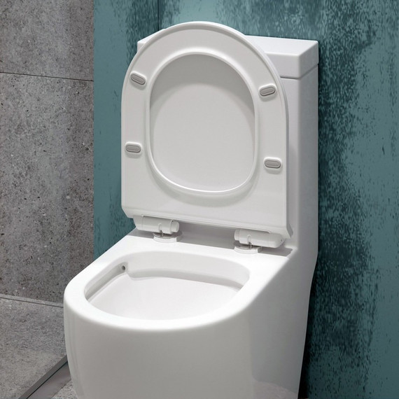 Унитаз-моноблок безободковый EvaGold EG050017 с тонкой крышкой микролифт - фото 4