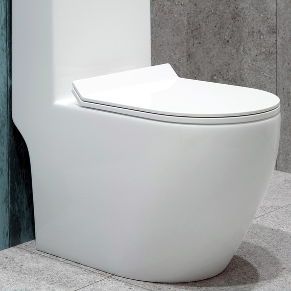 Унитаз-моноблок безободковый EvaGold EG050017 с тонкой крышкой микролифт - фото 5