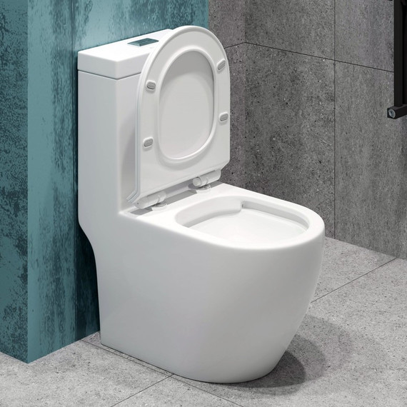 Унитаз-моноблок безободковый EvaGold EG050017 с тонкой крышкой микролифт - фото 6