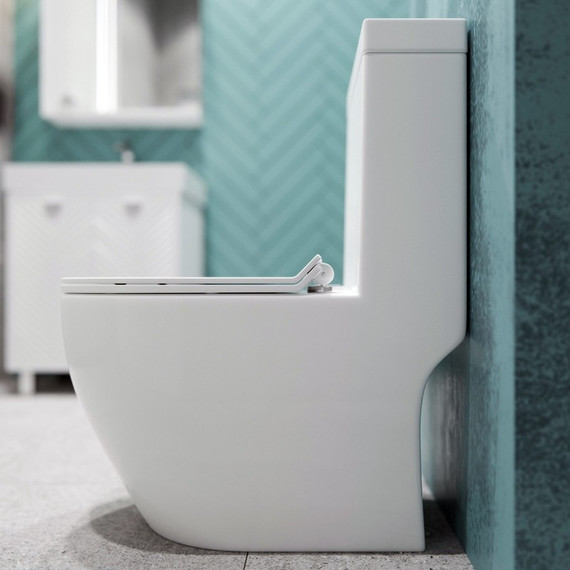 Унитаз-моноблок безободковый EvaGold EG050017 с тонкой крышкой микролифт - фото 9