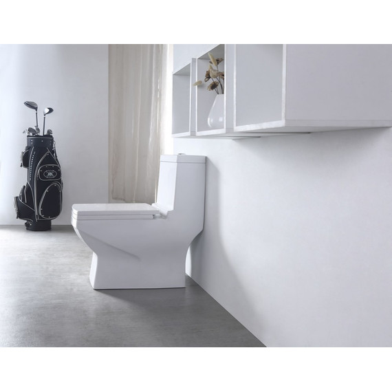 Унитаз-моноблок EvaGold EG050019 с крышкой микролифт - фото 3