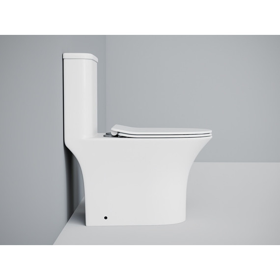 Унитаз-моноблок безободковый EvaGold EG050030 с тонкой крышкой микролифт - фото 5