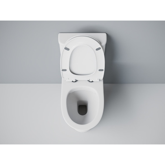 Унитаз-моноблок безободковый EvaGold EG050030 с тонкой крышкой микролифт - фото 6