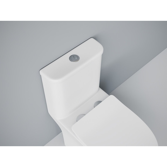 Унитаз-моноблок безободковый EvaGold EG050030 с тонкой крышкой микролифт - фото 7