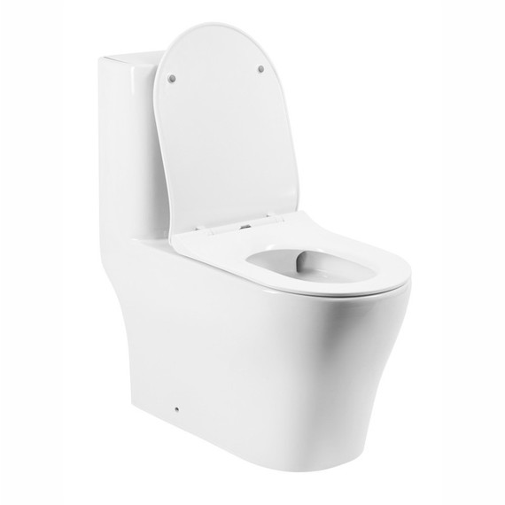 Унитаз-моноблок безободковый EvaGold EG050033 с тонкой крышкой микролифт - фото 9