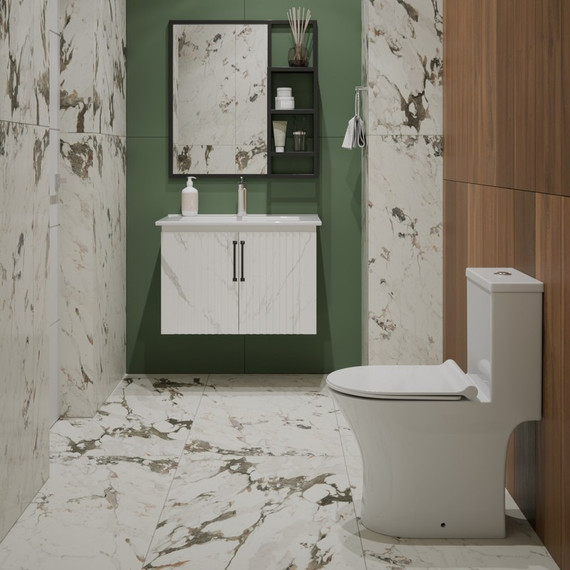 Унитаз-моноблок безободковый EvaGold EG050034 с тонкой крышкой микролифт - фото 2