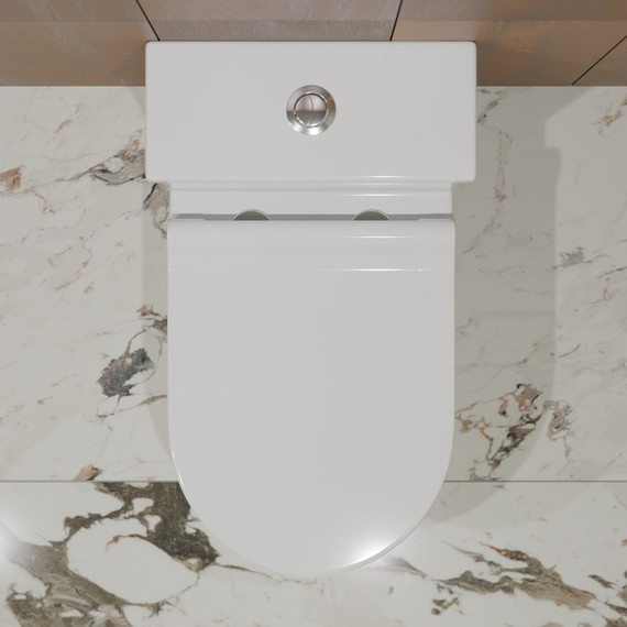 Унитаз-моноблок безободковый EvaGold EG050034 с тонкой крышкой микролифт - фото 5