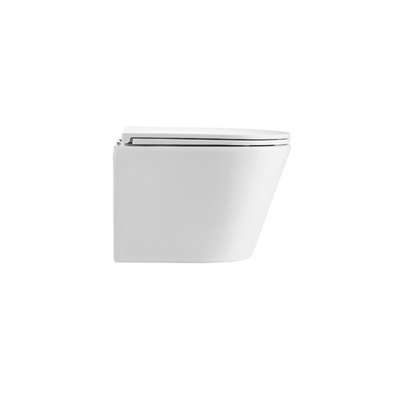 Унитаз подвесной безободковый EvaGold EG070005 с тонкой крышкой микролифт - фото 5