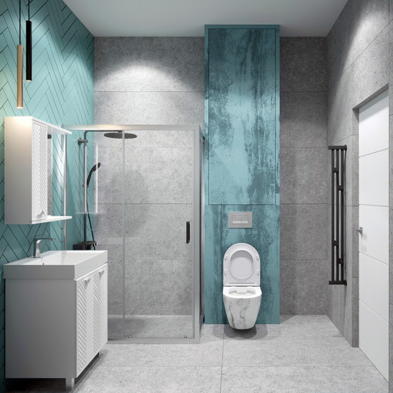 Унитаз подвесной безободковый EvaGold EG070017 с тонкой крышкой микролифт, белый мрамор - фото 7