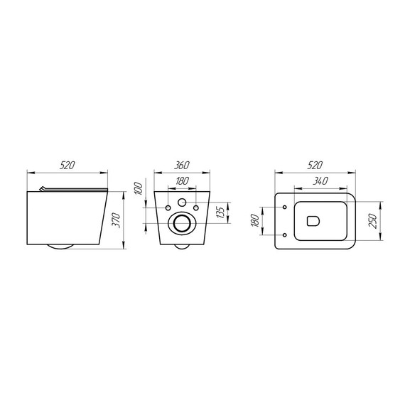 Унитаз подвесной безободковый EvaGold EG070018 с тонкой крышкой микролифт, белый мрамор - фото 8
