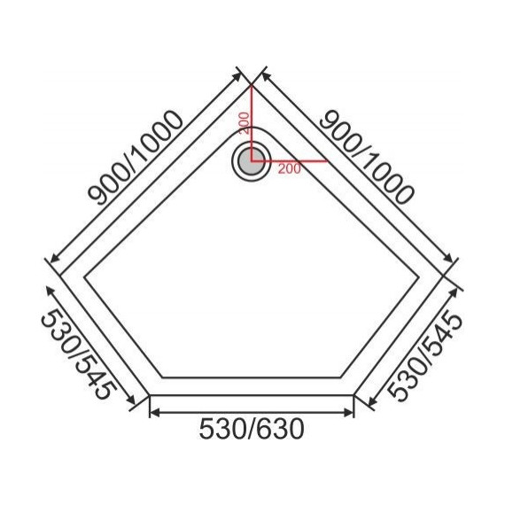 Поддон акриловый EvaGold 100х100 см EG230001 - фото 2