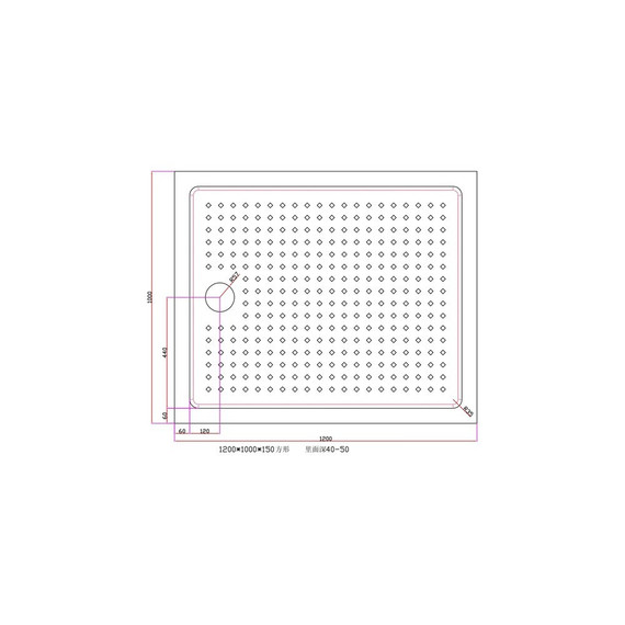 Поддон акриловый EvaGold 120х100 см EG230009 - фото 2