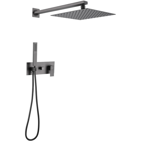 Душевая система для душа Abber Daheim AF8218NG, никель - фото 