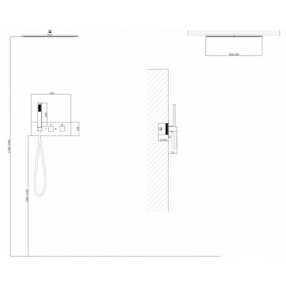 Душевая система для душа с термостатом Abber Daheim AF8255NG, никель - фото 3