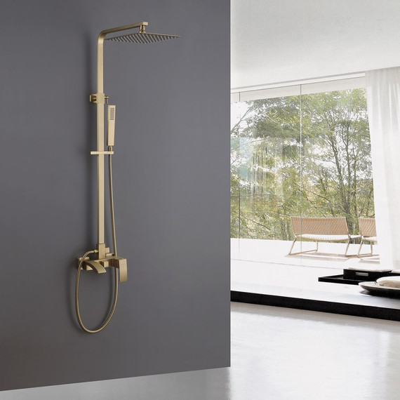 Душевая стойка Abber Wasserfall AF8616G, золото матовый, Цвет производителя: золото матовое - фото 2