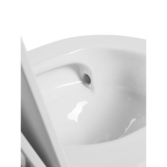 Унитаз подвесной безободковый EvaGold EG070011 с тонкой крышкой микролифт - фото 4