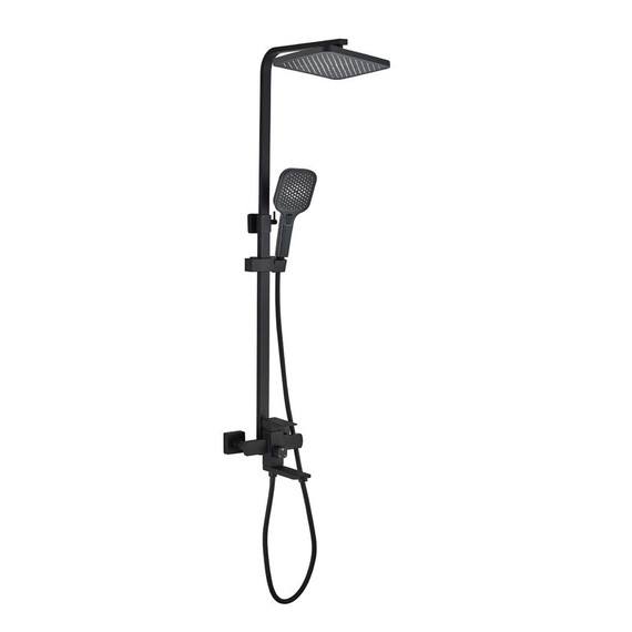 Душевая стойка EvaGold Monteverde EG400031, чёрный матовый - фото 