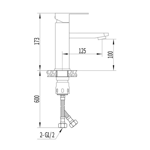 Смеситель для раковины EvaGold Richard EG400045, чёрный - фото 8