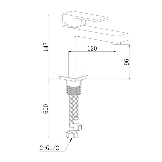 Смеситель для раковины EvaGold Tai EG400084 - фото 7