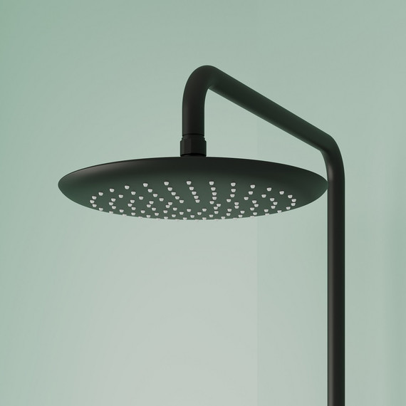 Душевая стойка с термостатом Sancos Game SC3002MB, чёрный матовый - фото 7