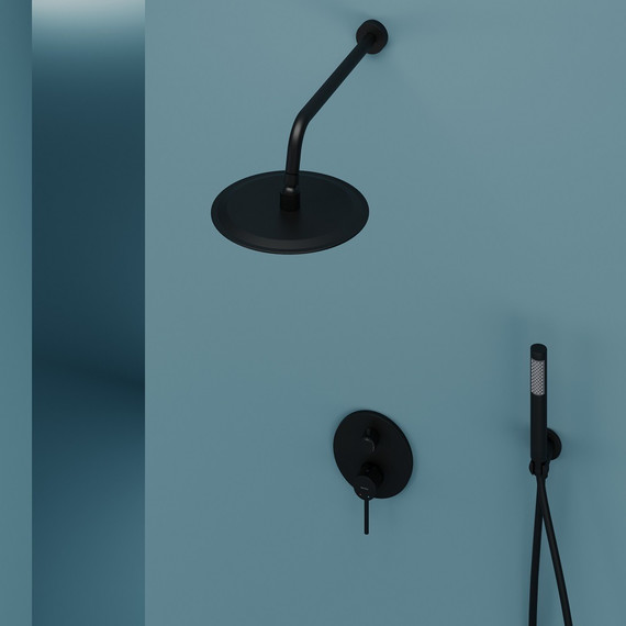 Душевая система для душа Sancos Select SC3003MB, чёрный матовый - фото 3