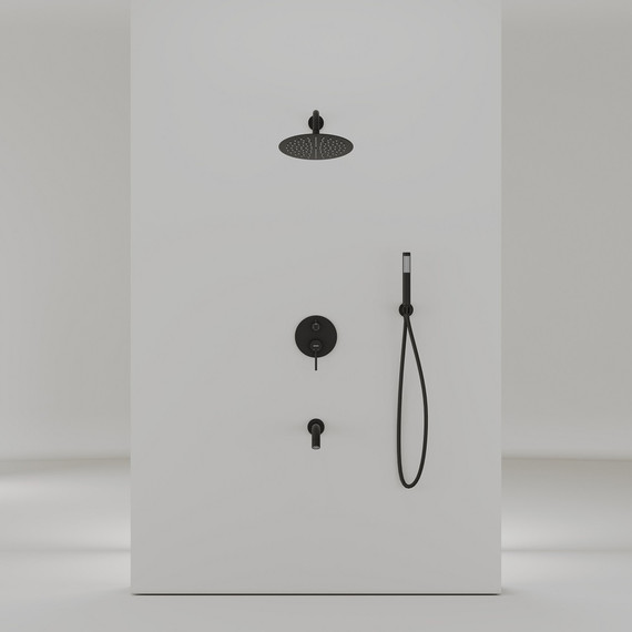 Душевая система для душа Sancos Select SC3004MB, чёрный матовый - фото 