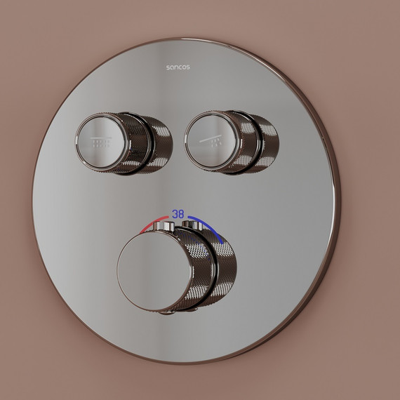 Душевая система для душа с термостатом Sancos Link SC3005CH - фото 6