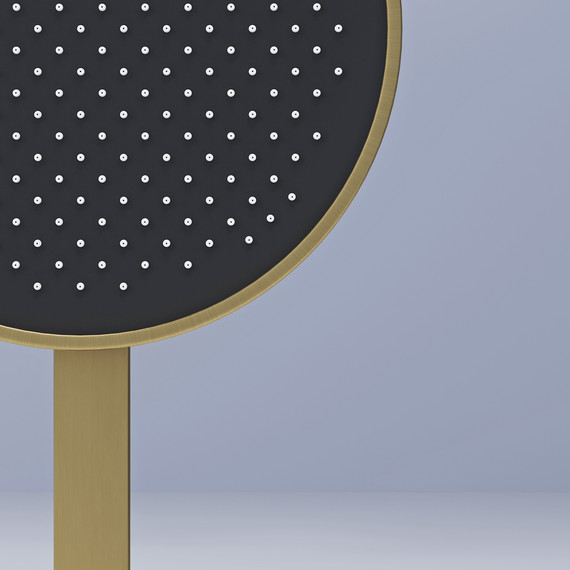 Душевая система для душа с термостатом Sancos Space SC3006BG, брашированные золото - фото 8