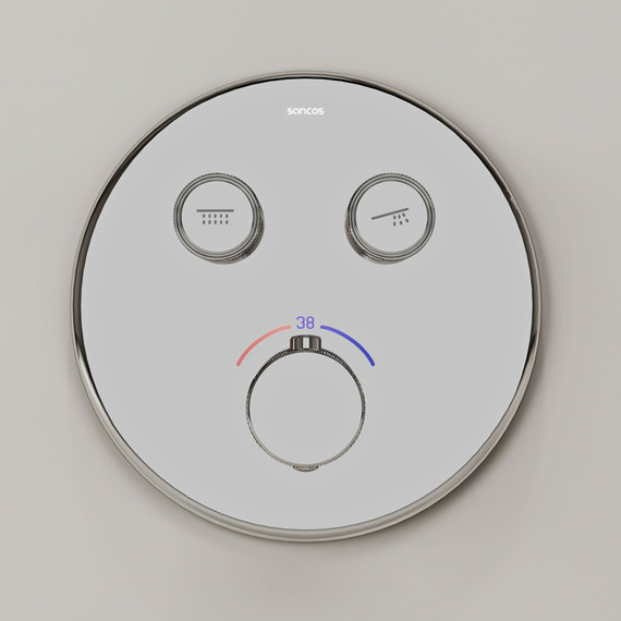 Душевая система для душа с термостатом Sancos Space SC3006CH - фото 4