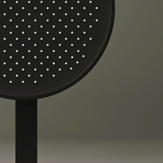 Душевая система для душа с термостатом Sancos Space SC3006MB, чёрный матовый - фото 8