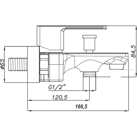 Набор смесителей 3 в 1 для ванны Azario Cadeo AZ-15940501+AZ-15944501+AZ-15782010 - фото 6