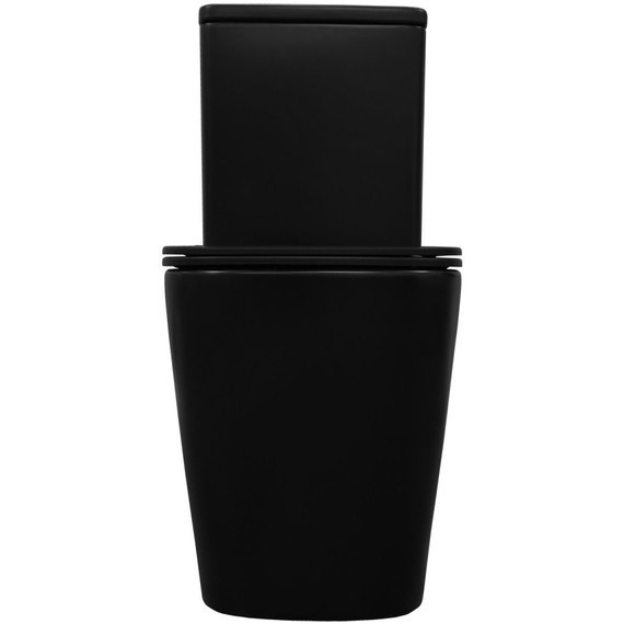 Унитаз-компакт безободковый Azario Black King AZ-8303-D с тонкой крышкой микролифт, чёрный матовый - фото 5