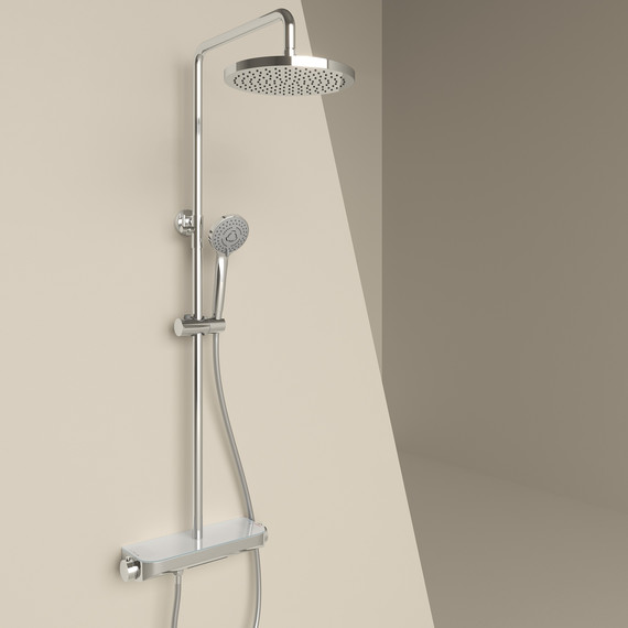 Душевая стойка с термостатом Sancos Teo SC11002CH - фото 7