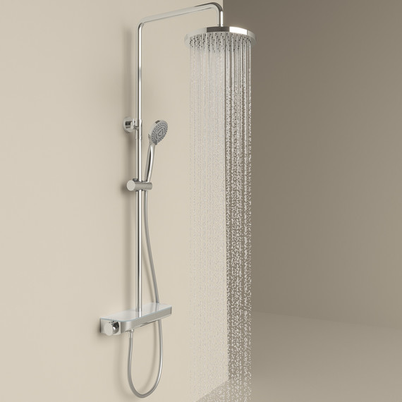 Душевая стойка с термостатом Sancos Teo SC11002CH - фото 