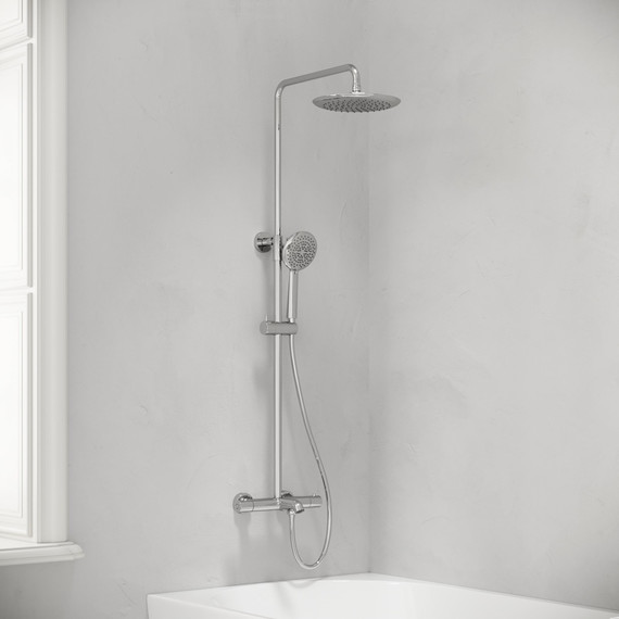 Душевая стойка с термостатом Sancos Game SC3001LCH - фото 