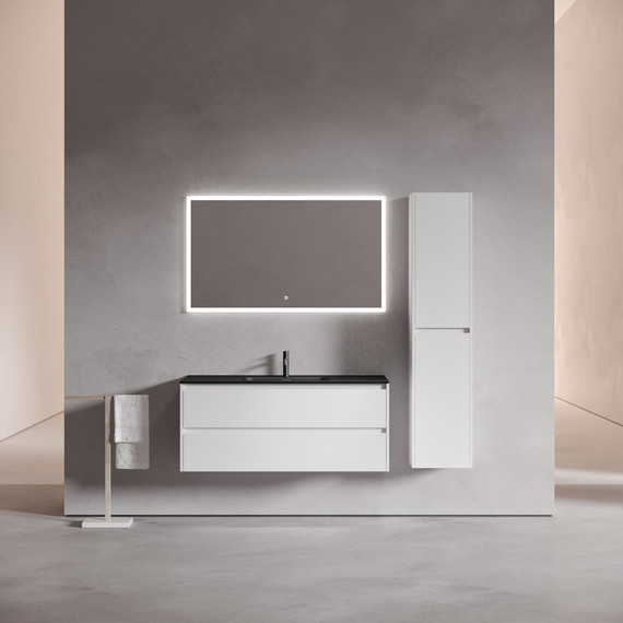 Тумба подвесная с раковиной-столешницей Sancos Libra 120 см LB120-1W (раковина Element CN7006MB) - фото 4