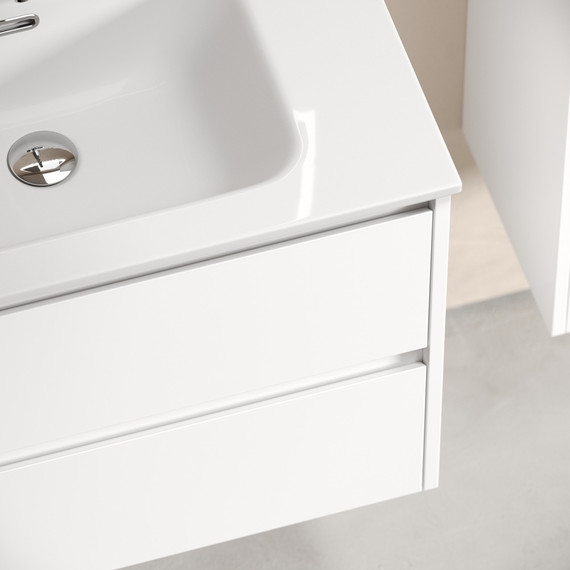 Тумба подвесная с раковиной-столешницей Sancos Libra 70 см LB70W (раковина Element CN7007) - фото 8