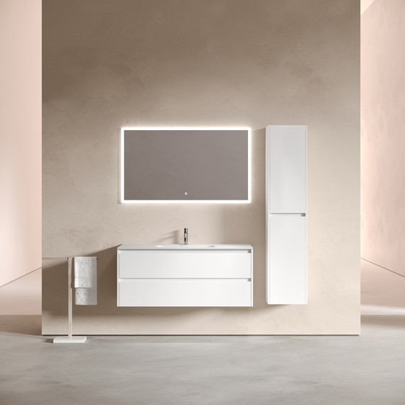 Тумба подвесная с раковиной-столешницей Sancos Libra 120 см LB120-1W (раковина Element CN7006) - фото 4