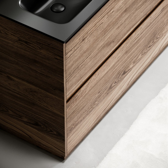 Тумба напольная с раковиной Sancos Libra Floor 120 см LB120F-2ECH, дуб чарльстон (раковина Element CN7004MB) - фото 7