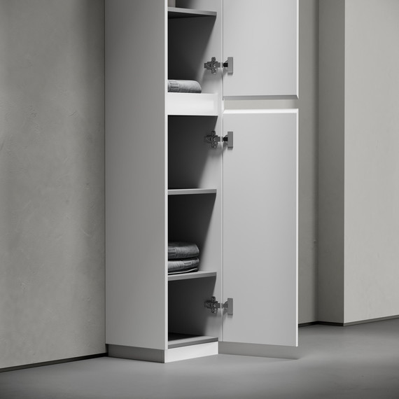 Пенал напольный Sancos Libra Floor 35 см PLB35FW, белый глянец - фото 4