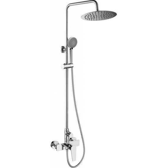 Набор 2 в 1: Душевое ограждение BelBagno (75-90)х(75-90) см UNIQUE-A-2-75/90-C-Cr + Душевая стойка BelBagno ANCONA-DOCM-CRM - фото 3