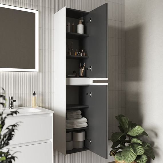 Пенал подвесной Sancos Cento 35 см PCN35W, белый глянец - фото 2